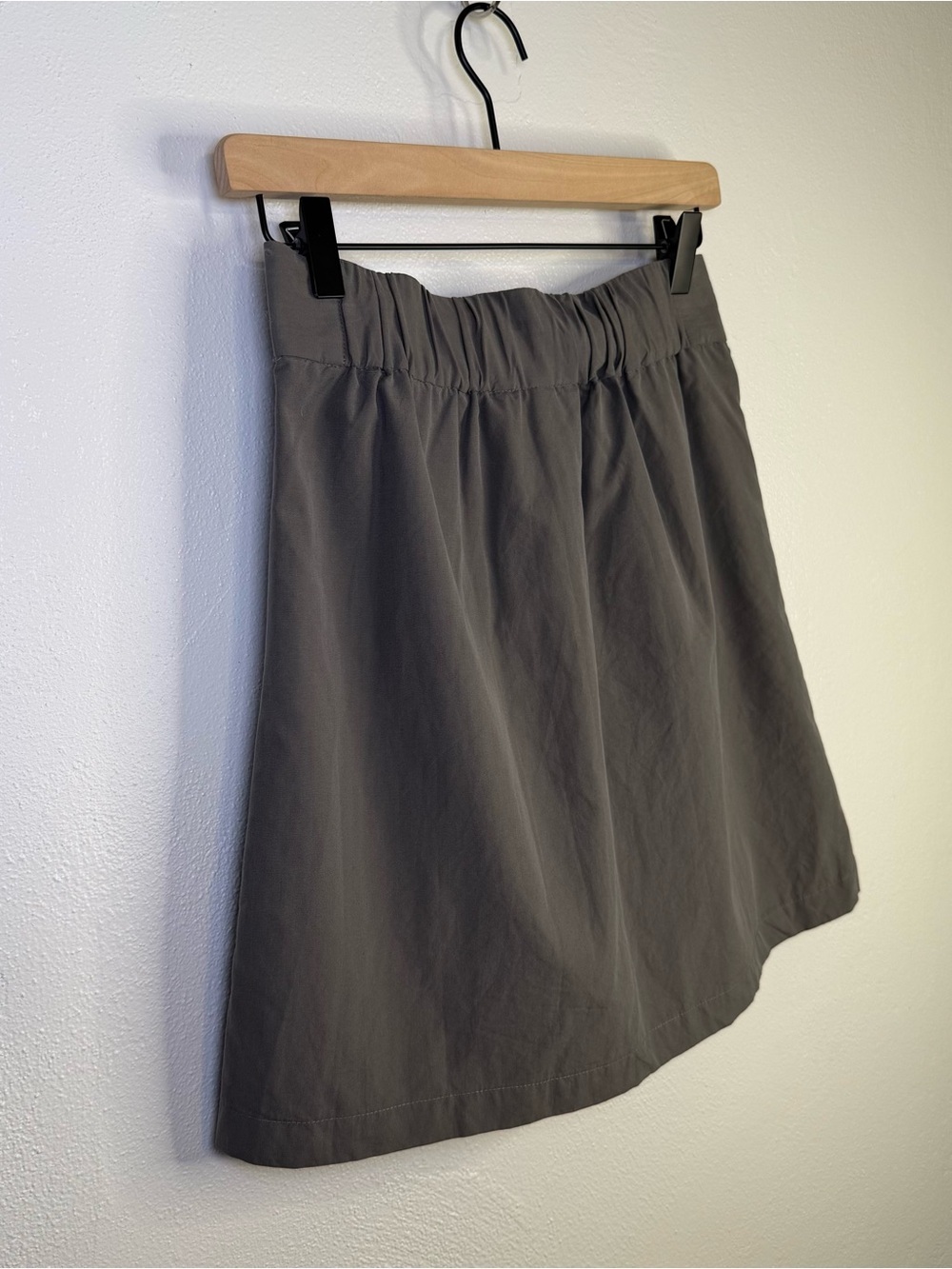 Lands End Canvas Faux Wrap Utility Skirt Curved Hem 100% Cotton Women's Size 0 - Picture 8 of 14